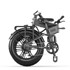 ELETRONBIKE OG20 Sklopivi električni bicikl s punom suspenzijom 20" FAT, 250 W, 48 V / 13 Ah, domet do 100 km, sivi